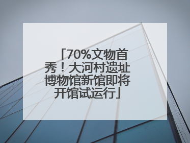 70%文物首秀！大河村遗址博物馆新馆即将开馆试运行